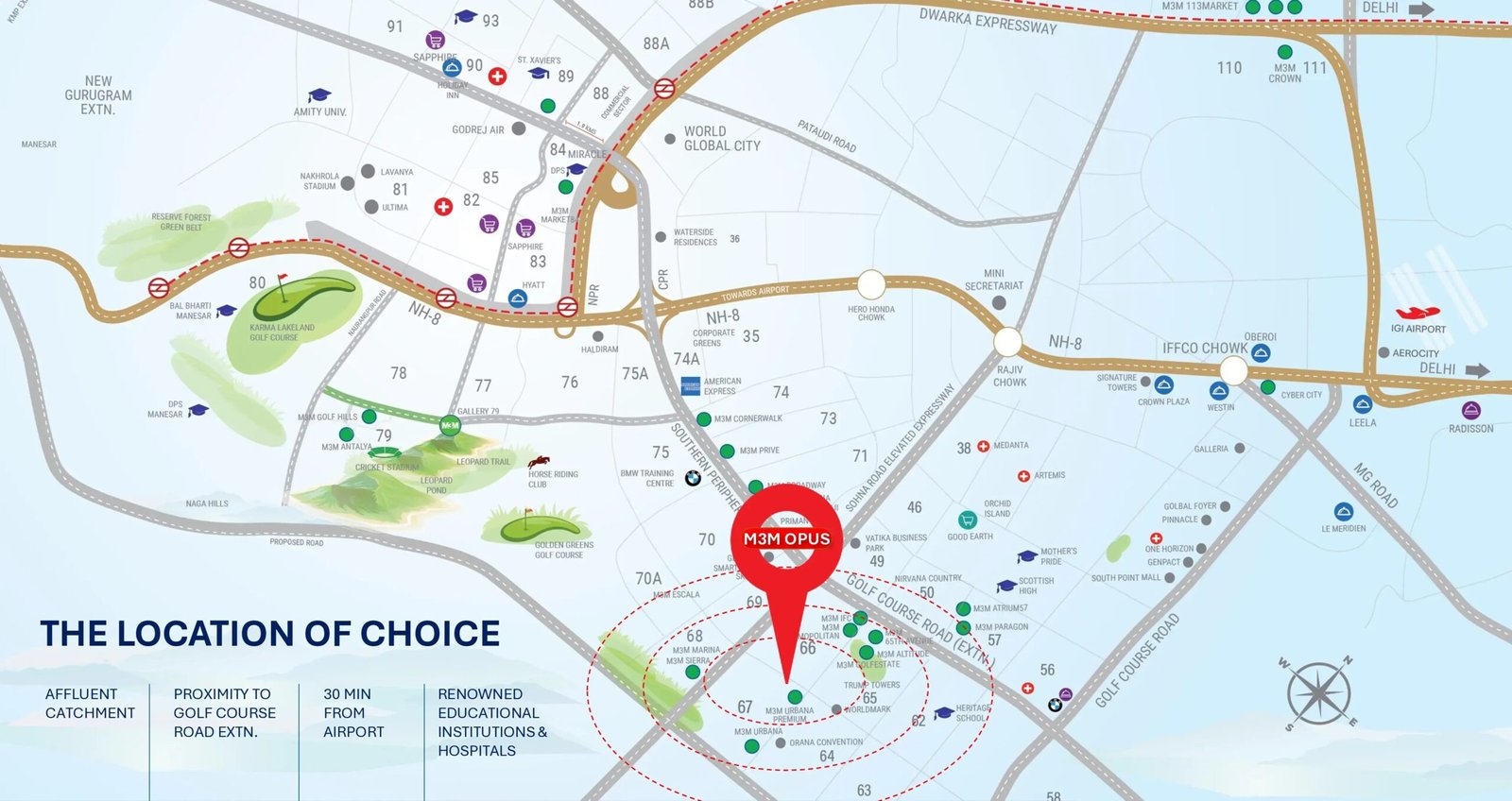 M3M Opus Connectivity